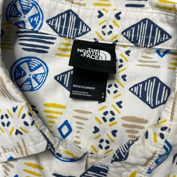 THE NORTH FACE Baytrail Printed Short Sleeve Button Down Shirt Size Large - Picture 6 of 6